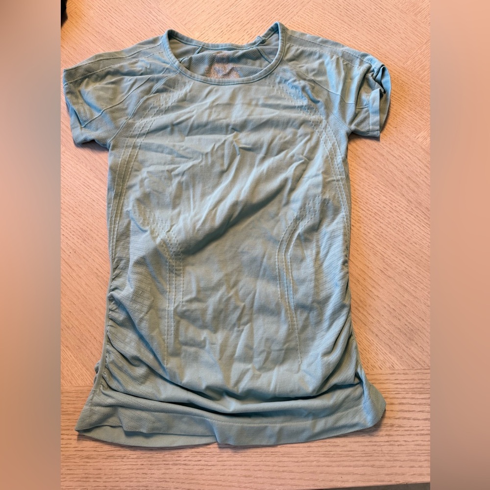 Teal athletic workout top